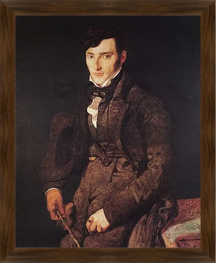 Картина в раме - Portrait of Jean Pierre Francois Gilibert. Жан Огюст Доминик Энгр
