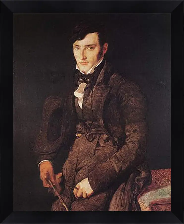 Картина в раме - Portrait of Jean Pierre Francois Gilibert. Жан Огюст Доминик Энгр
