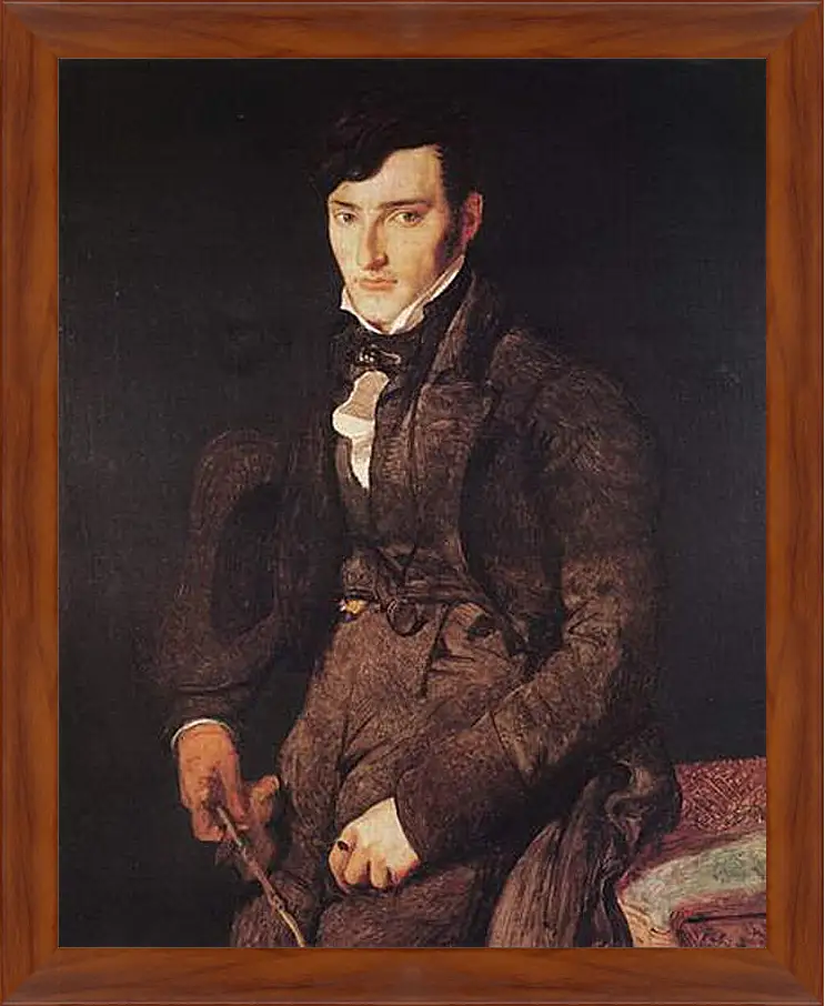 Картина в раме - Portrait of Jean Pierre Francois Gilibert. Жан Огюст Доминик Энгр
