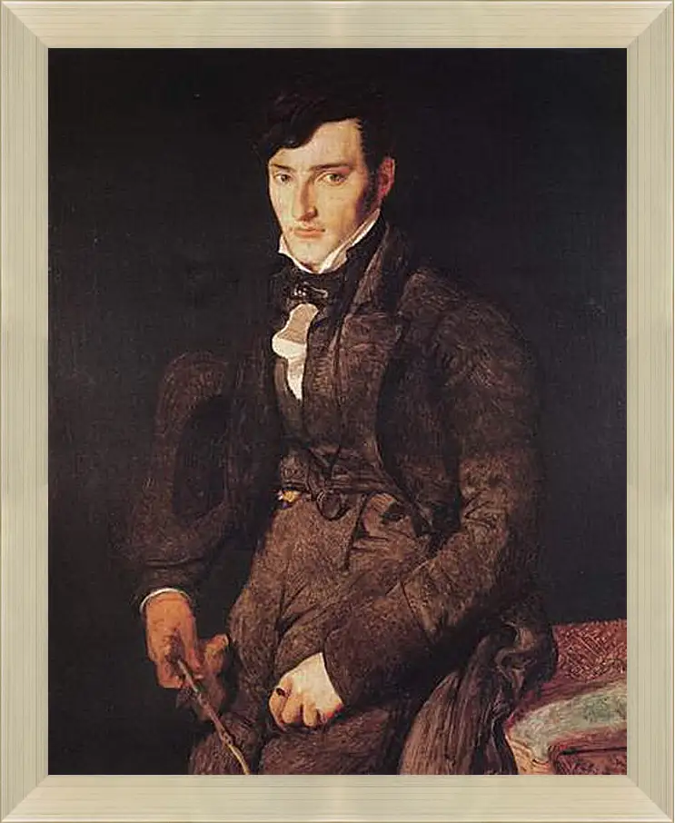 Картина в раме - Portrait of Jean Pierre Francois Gilibert. Жан Огюст Доминик Энгр