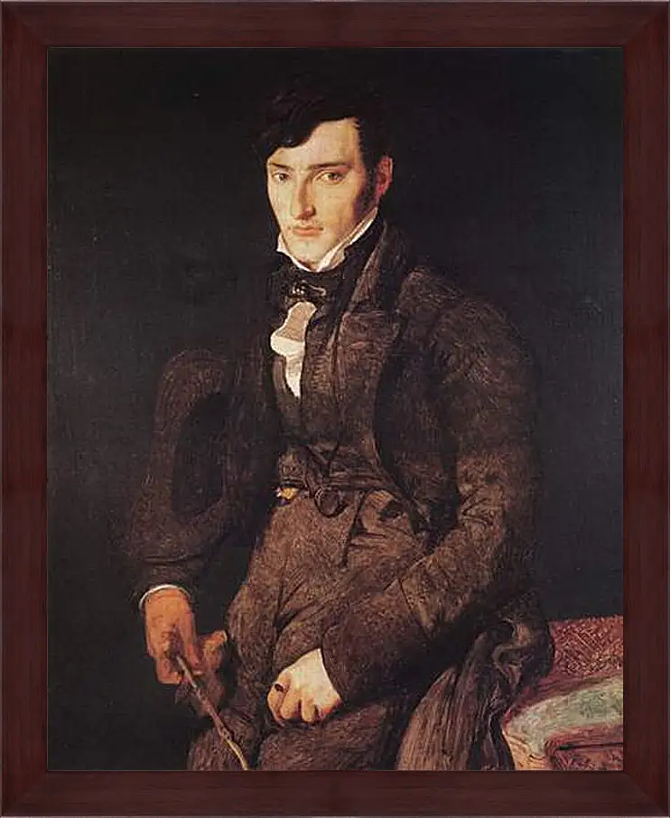 Картина в раме - Portrait of Jean Pierre Francois Gilibert. Жан Огюст Доминик Энгр
