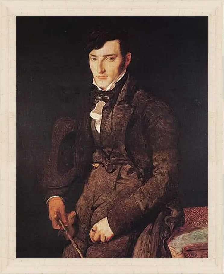 Картина в раме - Portrait of Jean Pierre Francois Gilibert. Жан Огюст Доминик Энгр