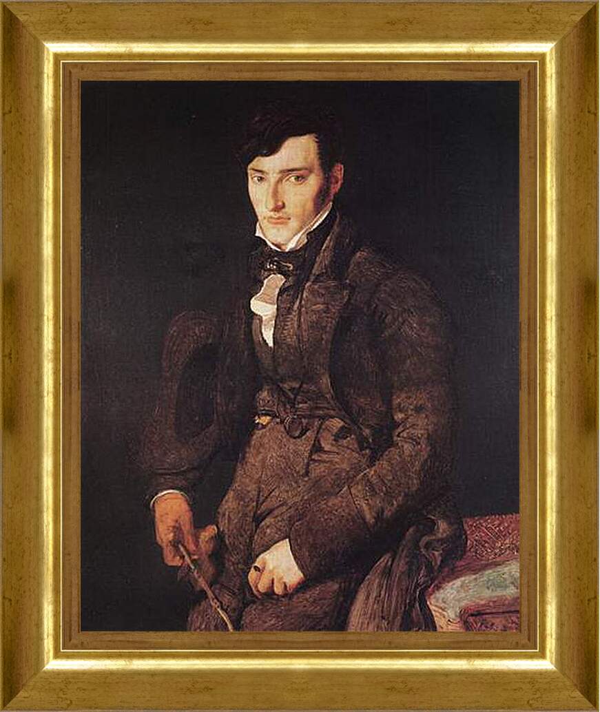 Картина в раме - Portrait of Jean Pierre Francois Gilibert. Жан Огюст Доминик Энгр
