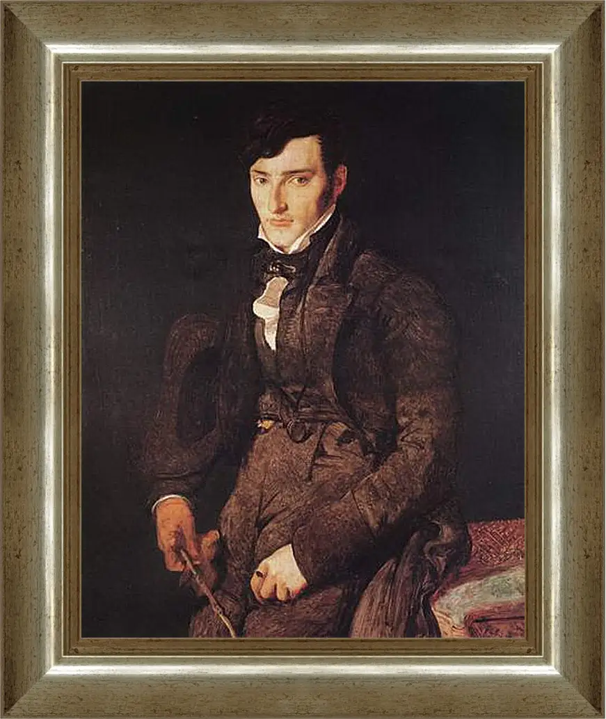 Картина в раме - Portrait of Jean Pierre Francois Gilibert. Жан Огюст Доминик Энгр
