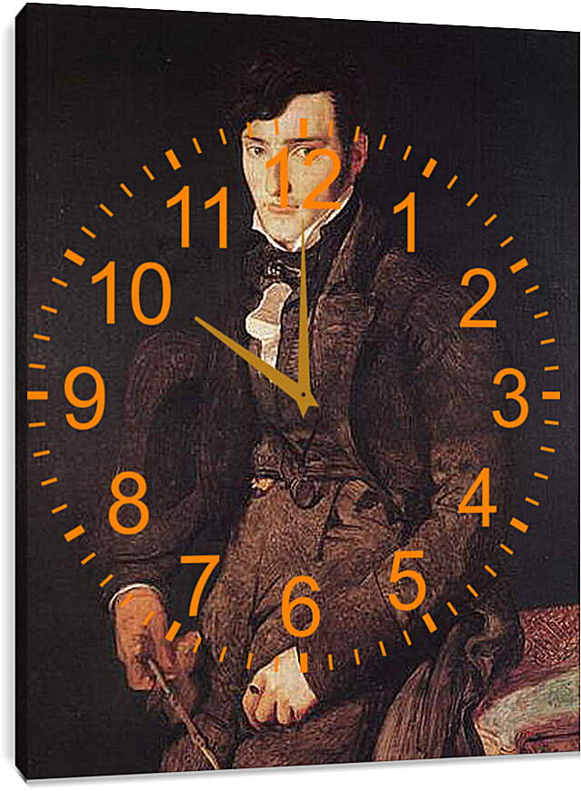 Часы картина - Portrait of Jean Pierre Francois Gilibert. Жан Огюст Доминик Энгр
