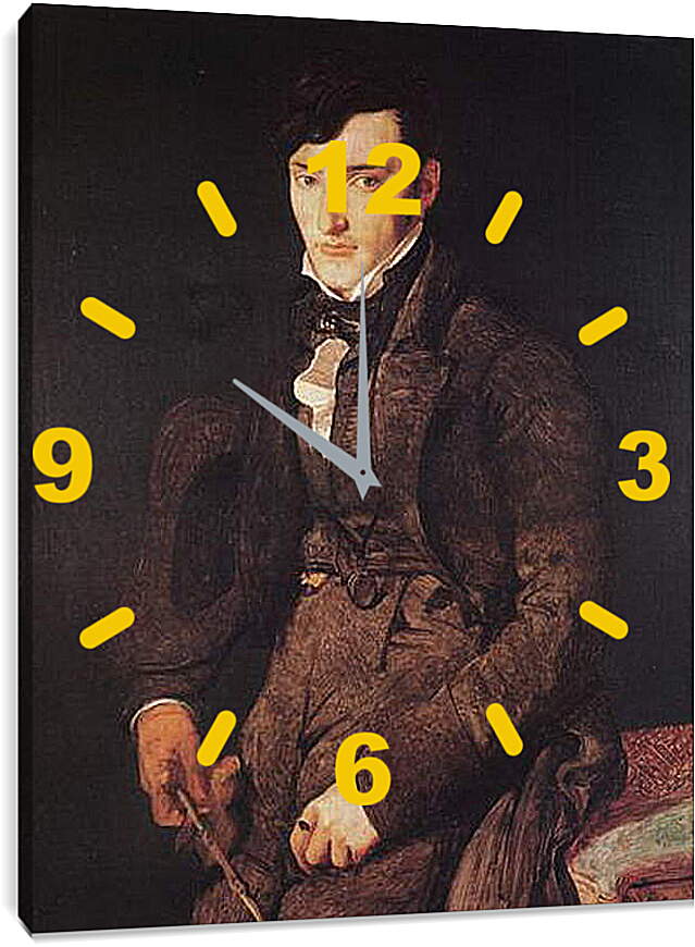 Часы картина - Portrait of Jean Pierre Francois Gilibert. Жан Огюст Доминик Энгр
