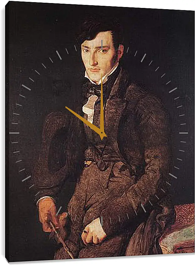 Часы картина - Portrait of Jean Pierre Francois Gilibert. Жан Огюст Доминик Энгр