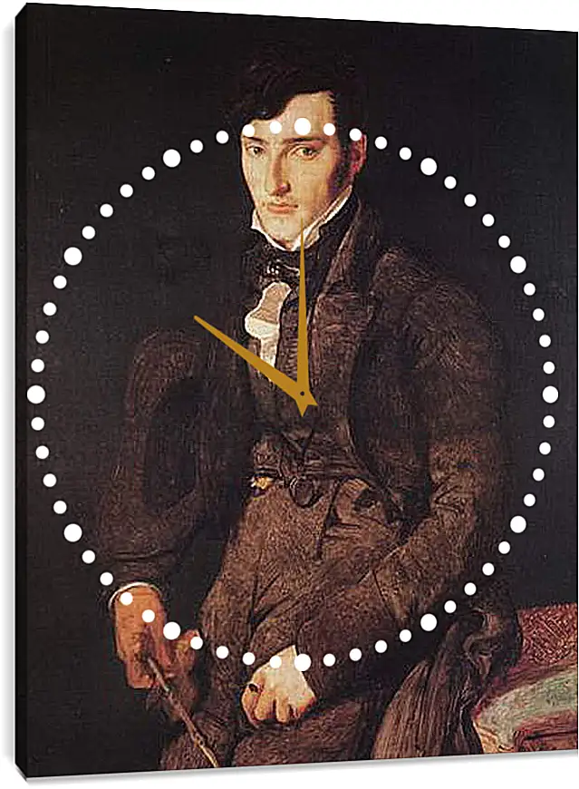 Часы картина - Portrait of Jean Pierre Francois Gilibert. Жан Огюст Доминик Энгр
