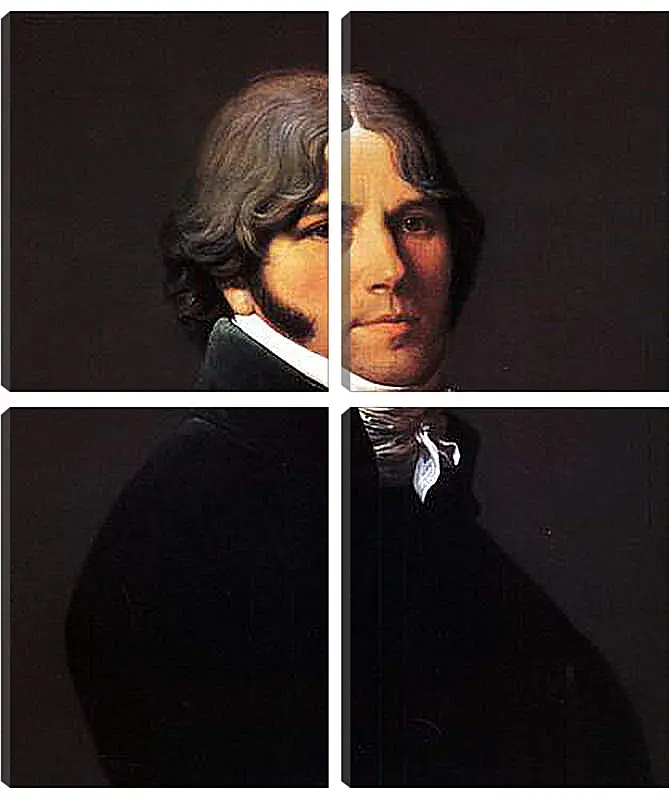 Модульная картина - Portrait of Jean Marie Joseph Ingres. Жан Огюст Доминик Энгр