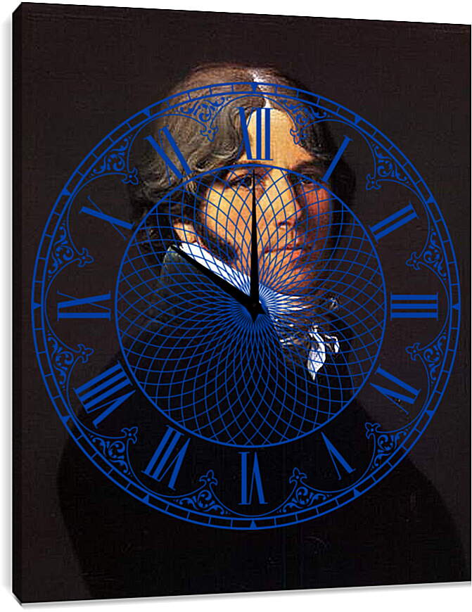 Часы картина - Portrait of Jean Marie Joseph Ingres. Жан Огюст Доминик Энгр
