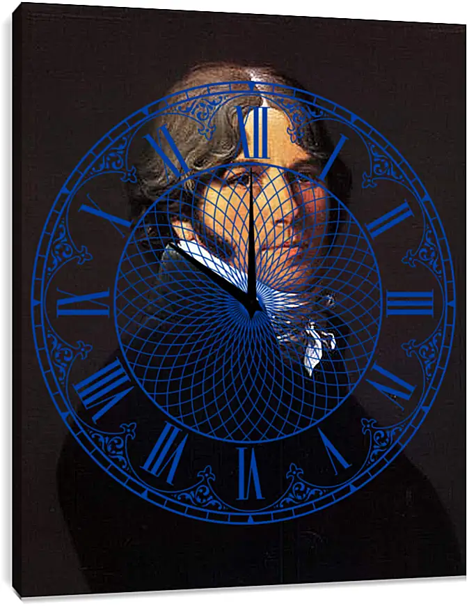 Часы картина - Portrait of Jean Marie Joseph Ingres. Жан Огюст Доминик Энгр