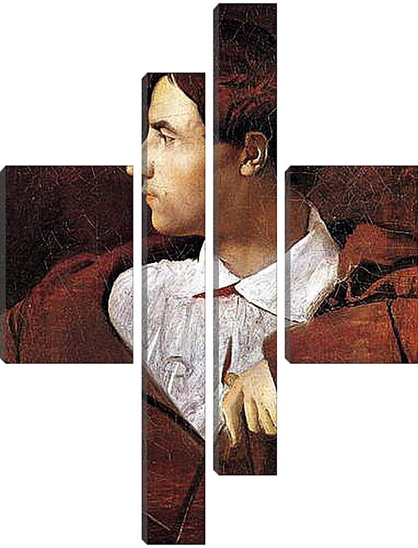 Модульная картина - Portrait of Jean Baptiste Desdeban. Жан Огюст Доминик Энгр
