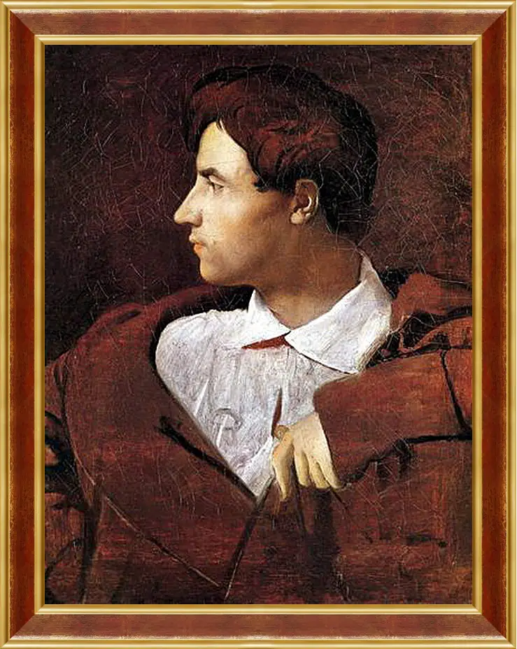 Картина в раме - Portrait of Jean Baptiste Desdeban. Жан Огюст Доминик Энгр