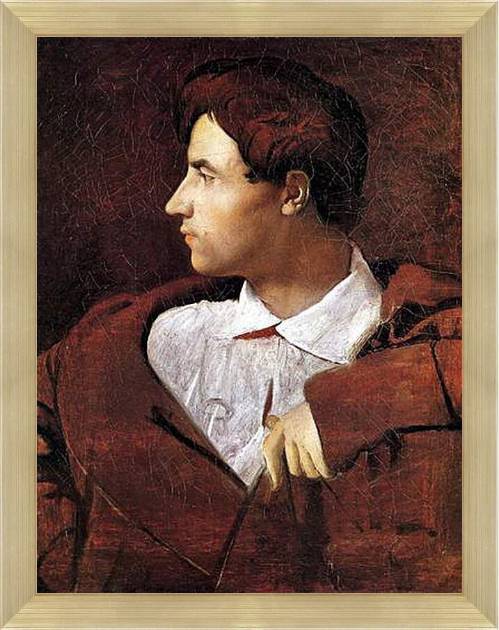 Картина в раме - Portrait of Jean Baptiste Desdeban. Жан Огюст Доминик Энгр
