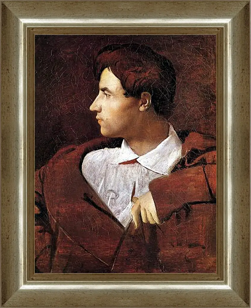 Картина в раме - Portrait of Jean Baptiste Desdeban. Жан Огюст Доминик Энгр
