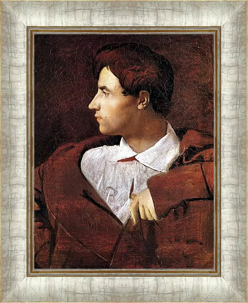 Картина в раме - Portrait of Jean Baptiste Desdeban. Жан Огюст Доминик Энгр
