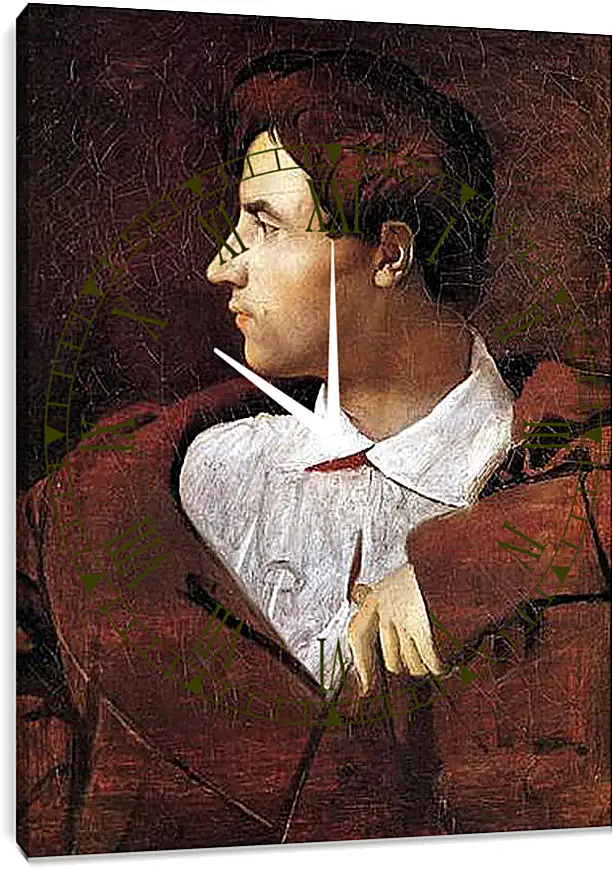 Часы картина - Portrait of Jean Baptiste Desdeban. Жан Огюст Доминик Энгр