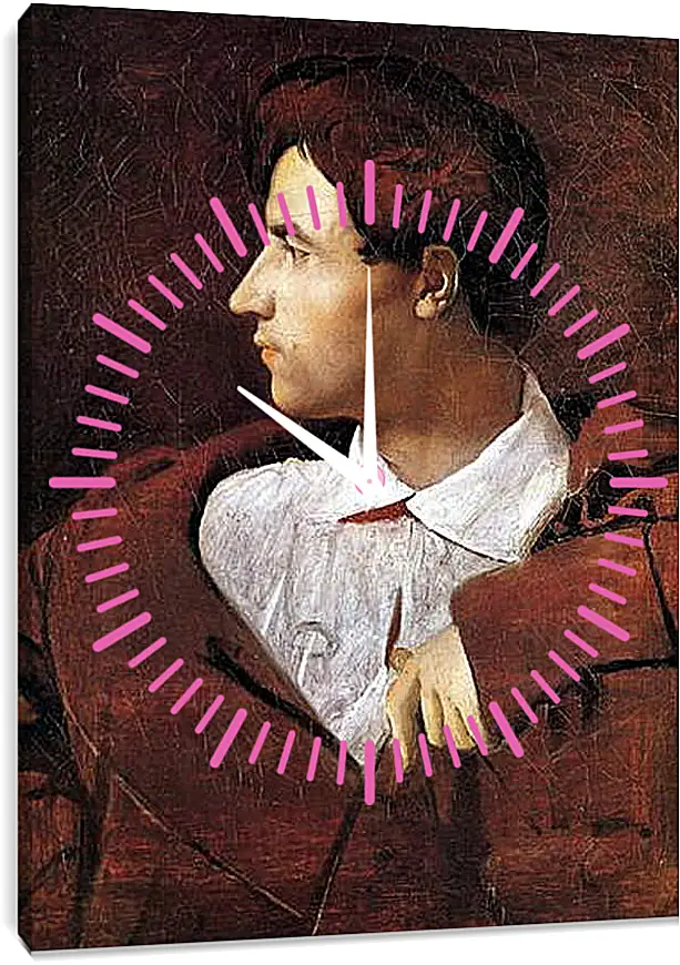 Часы картина - Portrait of Jean Baptiste Desdeban. Жан Огюст Доминик Энгр