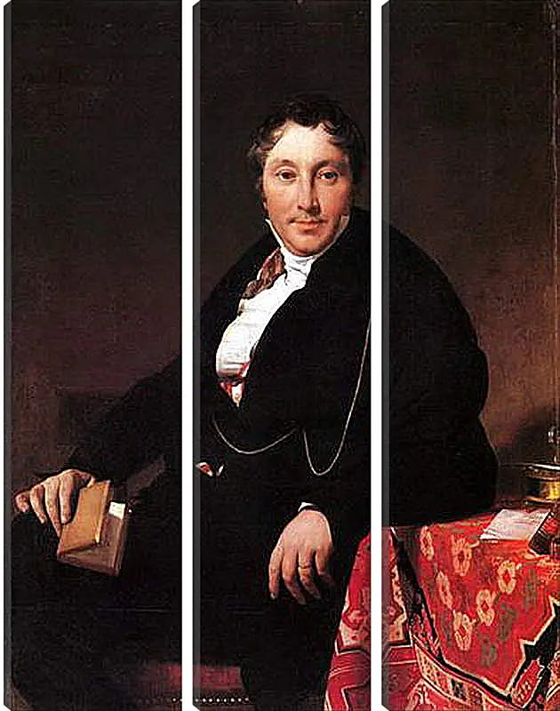 Модульная картина - Portrait of Jacques Louis Leblanc, seated. Жан Огюст Доминик Энгр
