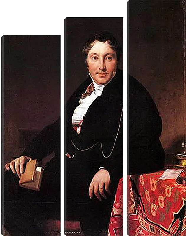 Модульная картина - Portrait of Jacques Louis Leblanc, seated. Жан Огюст Доминик Энгр