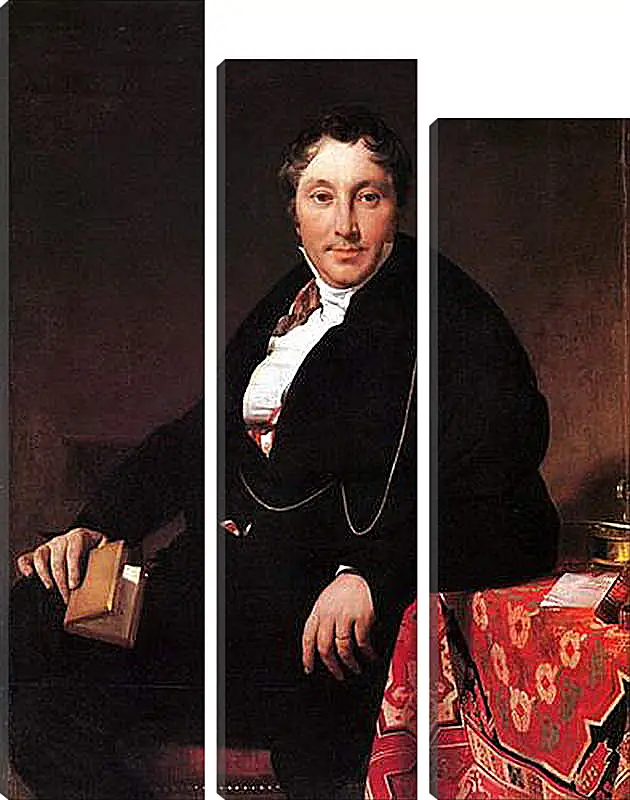 Модульная картина - Portrait of Jacques Louis Leblanc, seated. Жан Огюст Доминик Энгр
