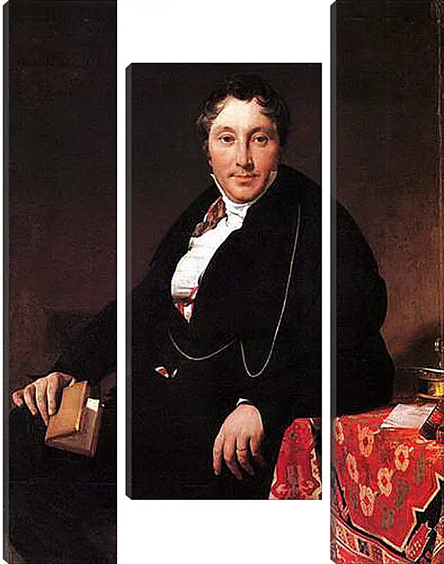 Модульная картина - Portrait of Jacques Louis Leblanc, seated. Жан Огюст Доминик Энгр