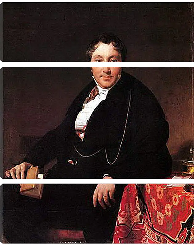 Модульная картина - Portrait of Jacques Louis Leblanc, seated. Жан Огюст Доминик Энгр
