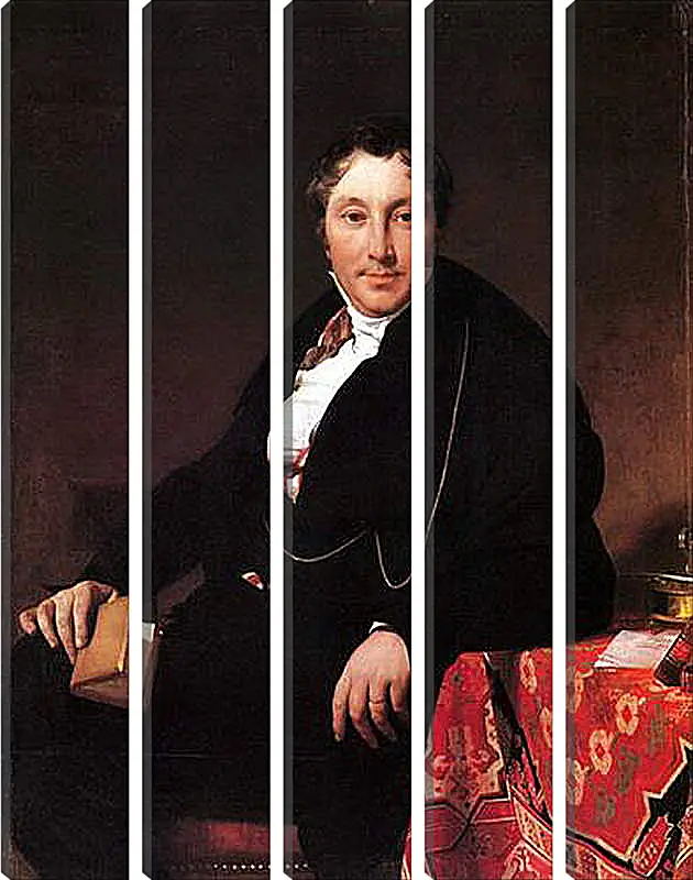 Модульная картина - Portrait of Jacques Louis Leblanc, seated. Жан Огюст Доминик Энгр