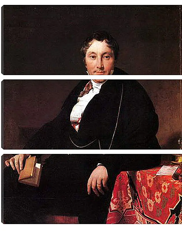 Модульная картина - Portrait of Jacques Louis Leblanc, seated. Жан Огюст Доминик Энгр
