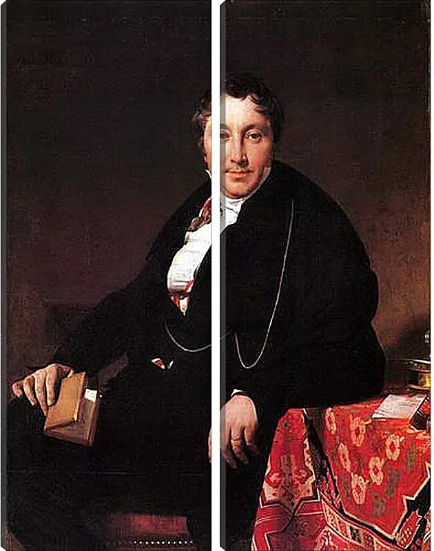 Модульная картина - Portrait of Jacques Louis Leblanc, seated. Жан Огюст Доминик Энгр
