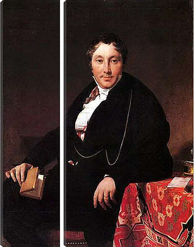 Модульная картина - Portrait of Jacques Louis Leblanc, seated. Жан Огюст Доминик Энгр
