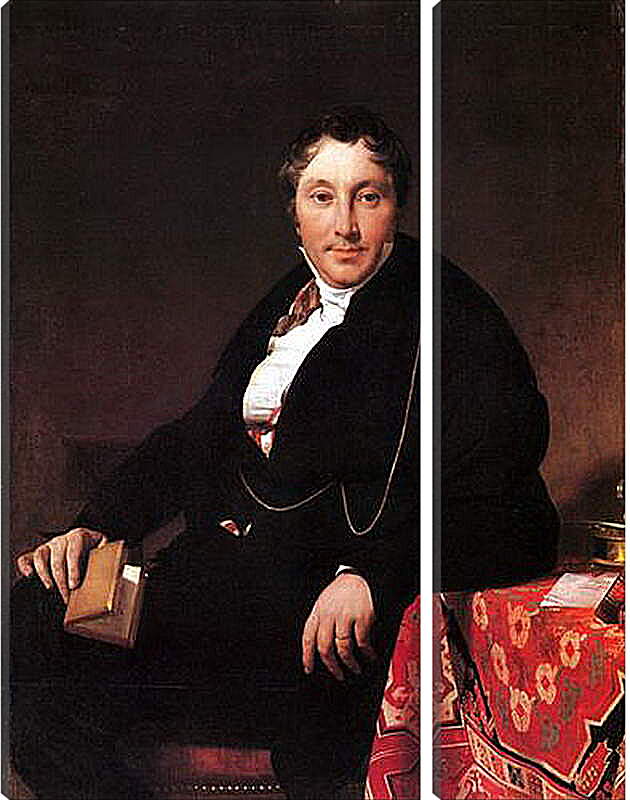 Модульная картина - Portrait of Jacques Louis Leblanc, seated. Жан Огюст Доминик Энгр
