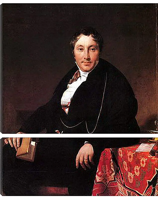 Модульная картина - Portrait of Jacques Louis Leblanc, seated. Жан Огюст Доминик Энгр
