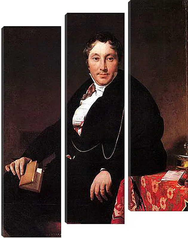 Модульная картина - Portrait of Jacques Louis Leblanc, seated. Жан Огюст Доминик Энгр
