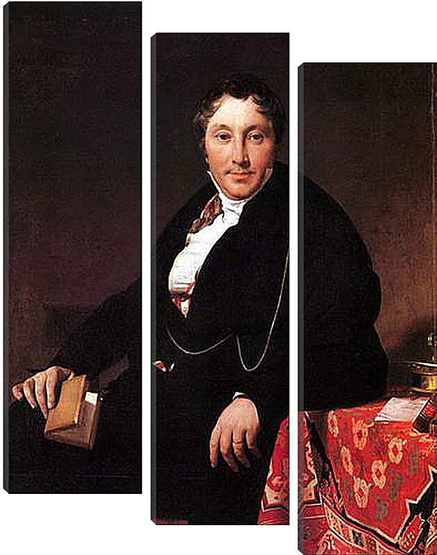 Модульная картина - Portrait of Jacques Louis Leblanc, seated. Жан Огюст Доминик Энгр
