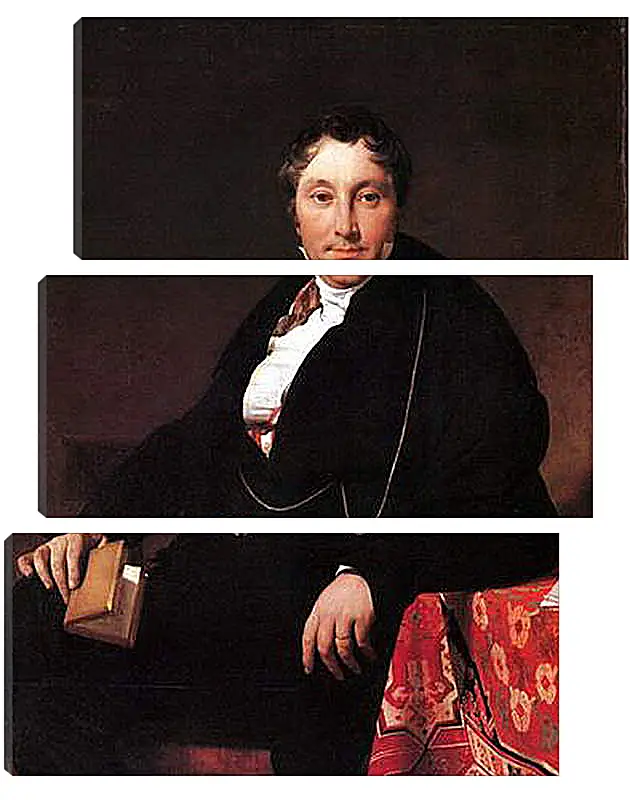 Модульная картина - Portrait of Jacques Louis Leblanc, seated. Жан Огюст Доминик Энгр
