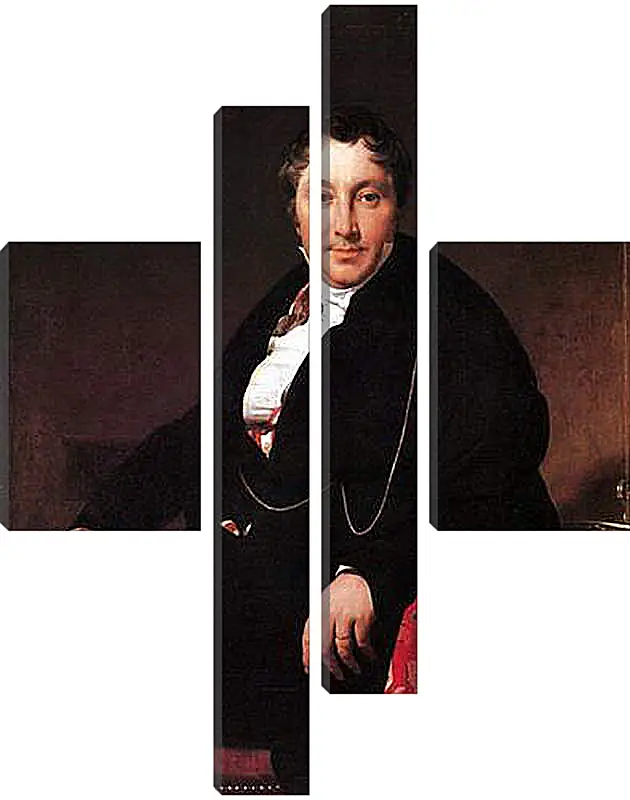 Модульная картина - Portrait of Jacques Louis Leblanc, seated. Жан Огюст Доминик Энгр