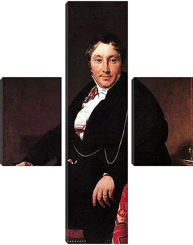 Модульная картина - Portrait of Jacques Louis Leblanc, seated. Жан Огюст Доминик Энгр
