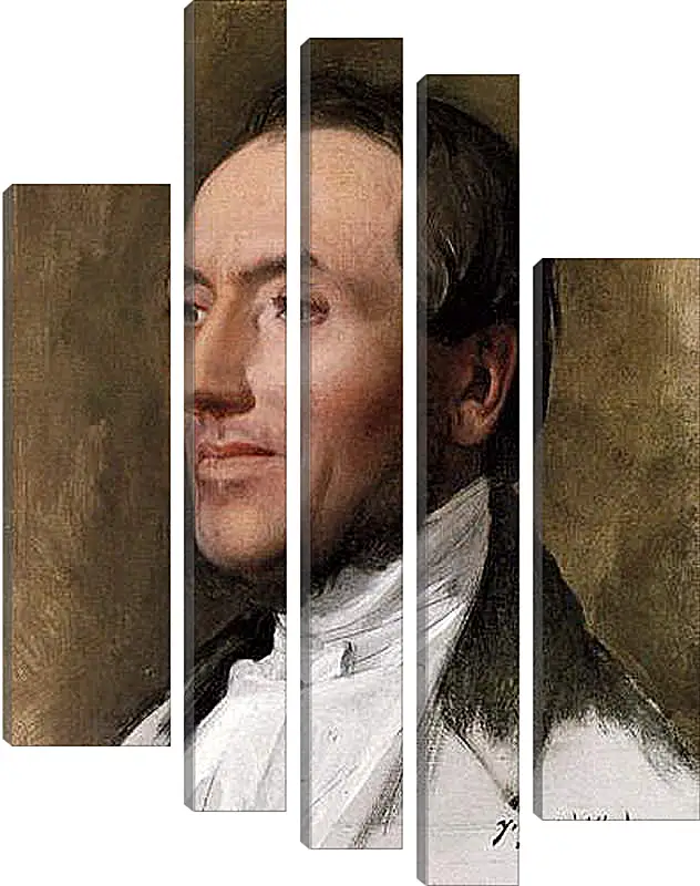 Модульная картина - Portrait of Hygin Edmond Ludovic Auguste Cave. Жан Огюст Доминик Энгр