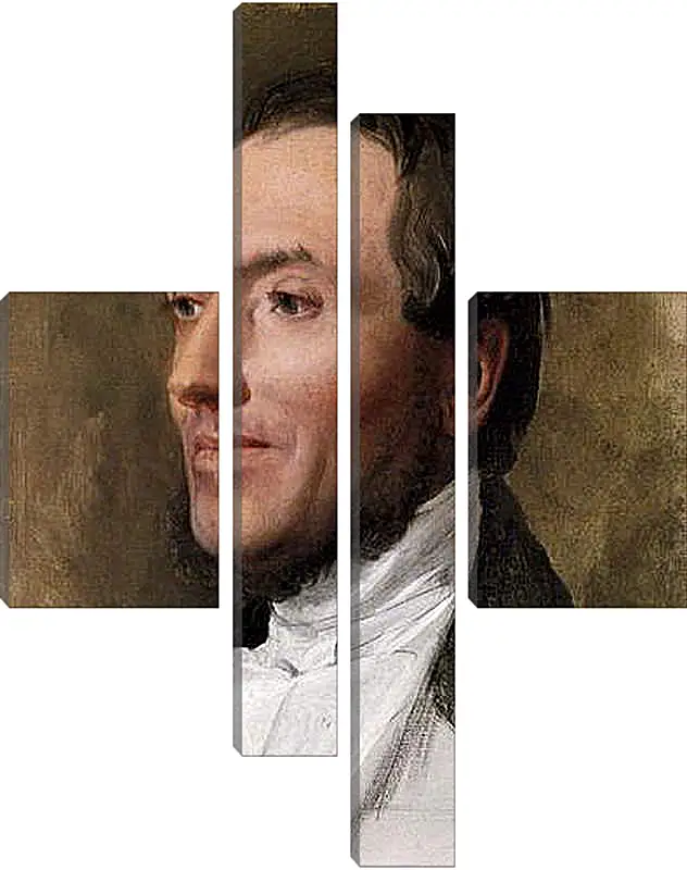 Модульная картина - Portrait of Hygin Edmond Ludovic Auguste Cave. Жан Огюст Доминик Энгр