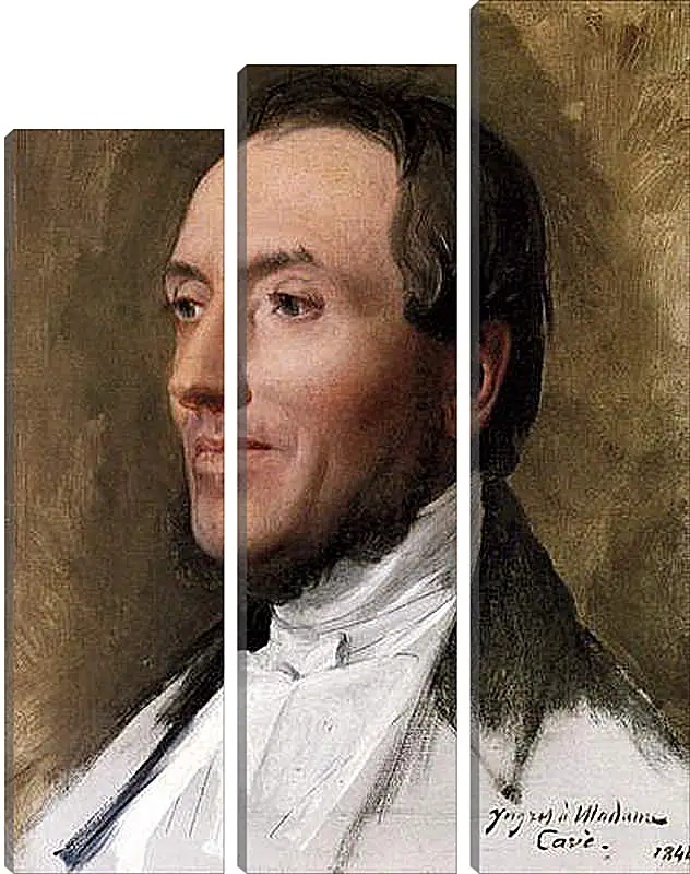Модульная картина - Portrait of Hygin Edmond Ludovic Auguste Cave. Жан Огюст Доминик Энгр