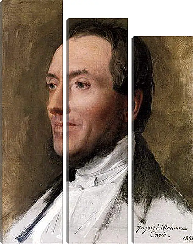 Модульная картина - Portrait of Hygin Edmond Ludovic Auguste Cave. Жан Огюст Доминик Энгр