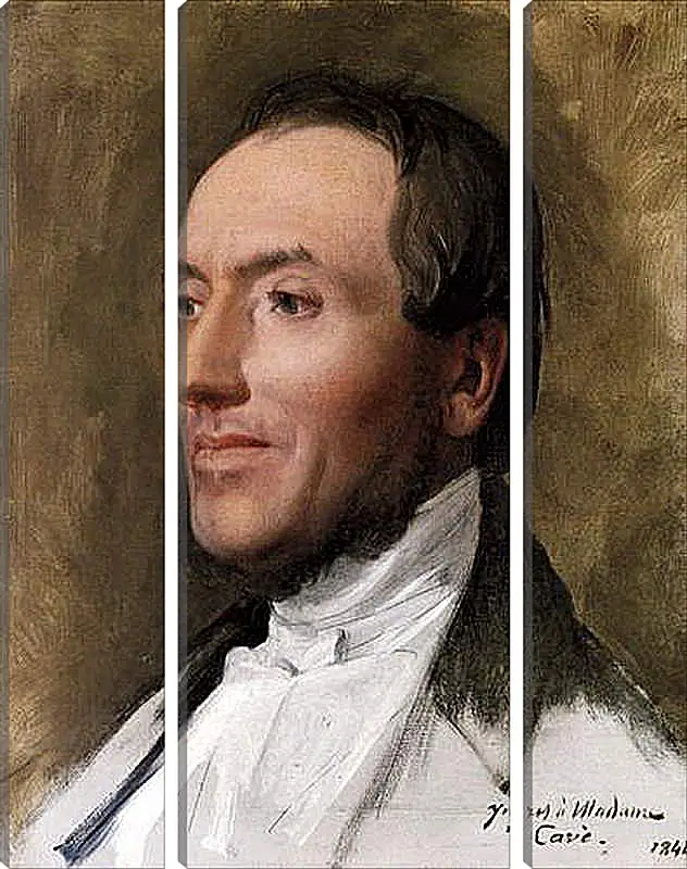 Модульная картина - Portrait of Hygin Edmond Ludovic Auguste Cave. Жан Огюст Доминик Энгр