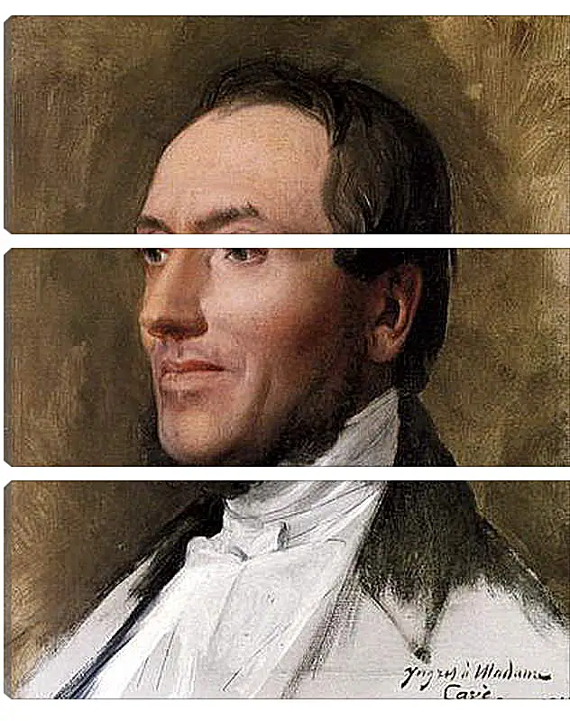 Модульная картина - Portrait of Hygin Edmond Ludovic Auguste Cave. Жан Огюст Доминик Энгр