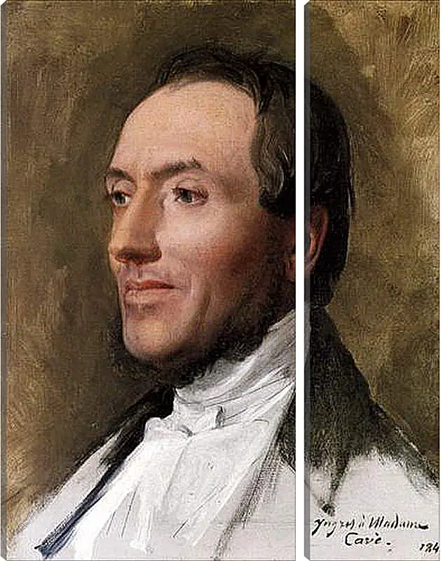 Модульная картина - Portrait of Hygin Edmond Ludovic Auguste Cave. Жан Огюст Доминик Энгр