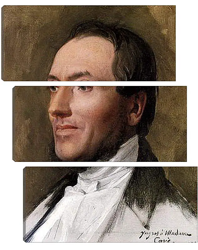 Модульная картина - Portrait of Hygin Edmond Ludovic Auguste Cave. Жан Огюст Доминик Энгр