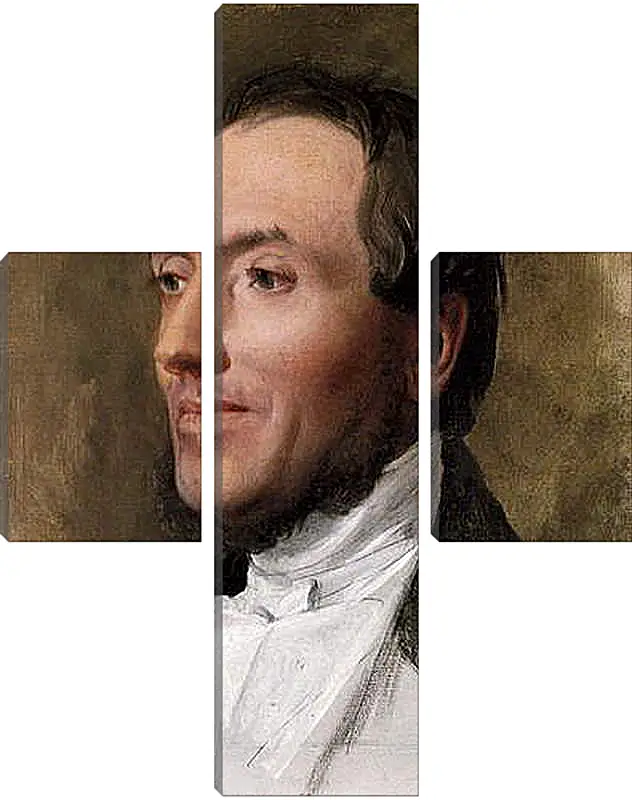 Модульная картина - Portrait of Hygin Edmond Ludovic Auguste Cave. Жан Огюст Доминик Энгр