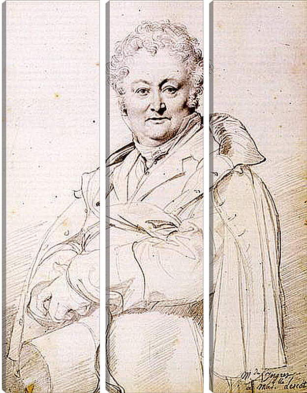 Модульная картина - Portrait of Guillaume Guillon Lethiere. Жан Огюст Доминик Энгр
