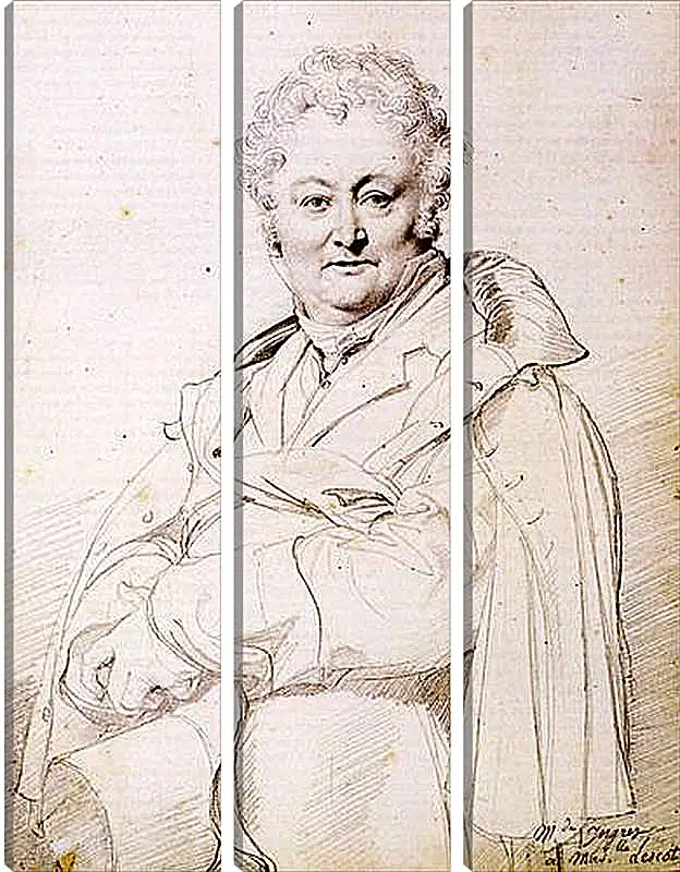 Модульная картина - Portrait of Guillaume Guillon Lethiere. Жан Огюст Доминик Энгр