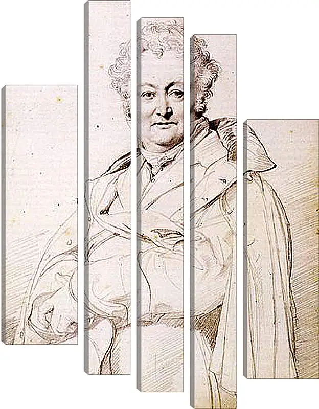 Модульная картина - Portrait of Guillaume Guillon Lethiere. Жан Огюст Доминик Энгр